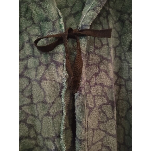 Dinosaur Monster Children's Kid Boy Hooded Towel Bathrobe Cotton M 8-10 Green - Picture 8 of 11